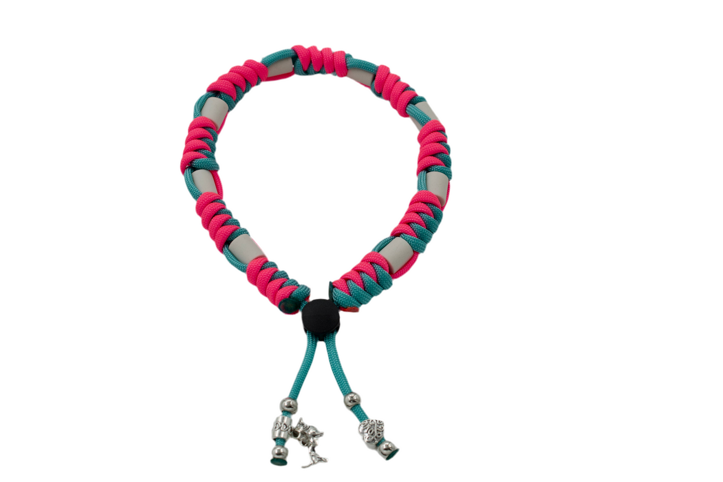 Anti-tekenband - Paracord - FLUO collectie PINK