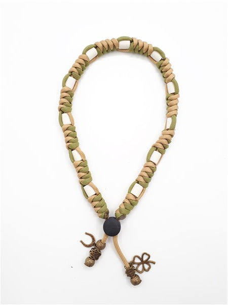 Anti-tekenband - Paracord - Green3