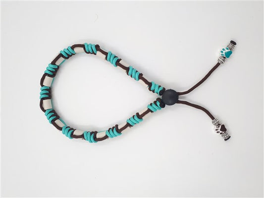 Anti-tekenband - Paracord - BlueBrown