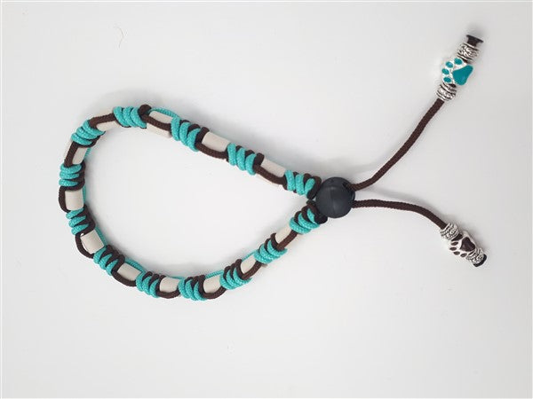 Anti-tekenband - Paracord - BlueBrown