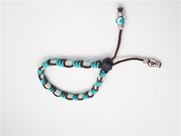 Anti-tekenband - Paracord - BlueBrown