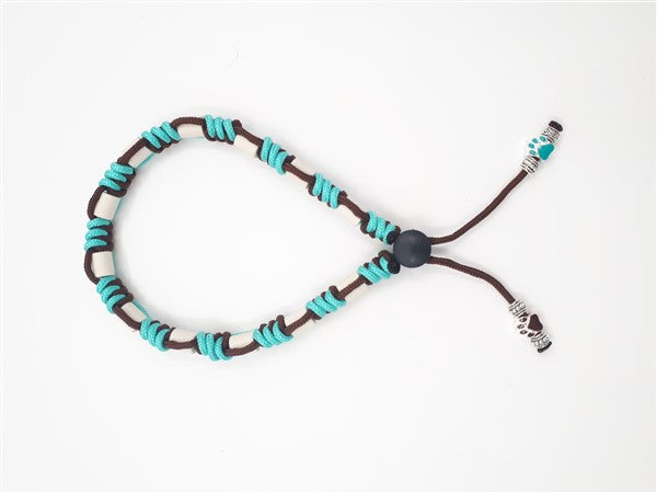 Anti-tekenband - Paracord - BlueBrown