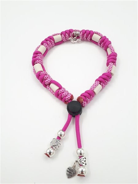 Anti-tekenband - Paracord - Pink