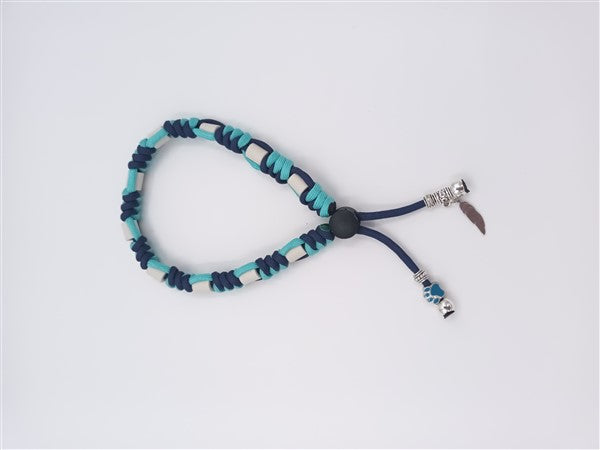 Anti-tekenband - Paracord - Blue