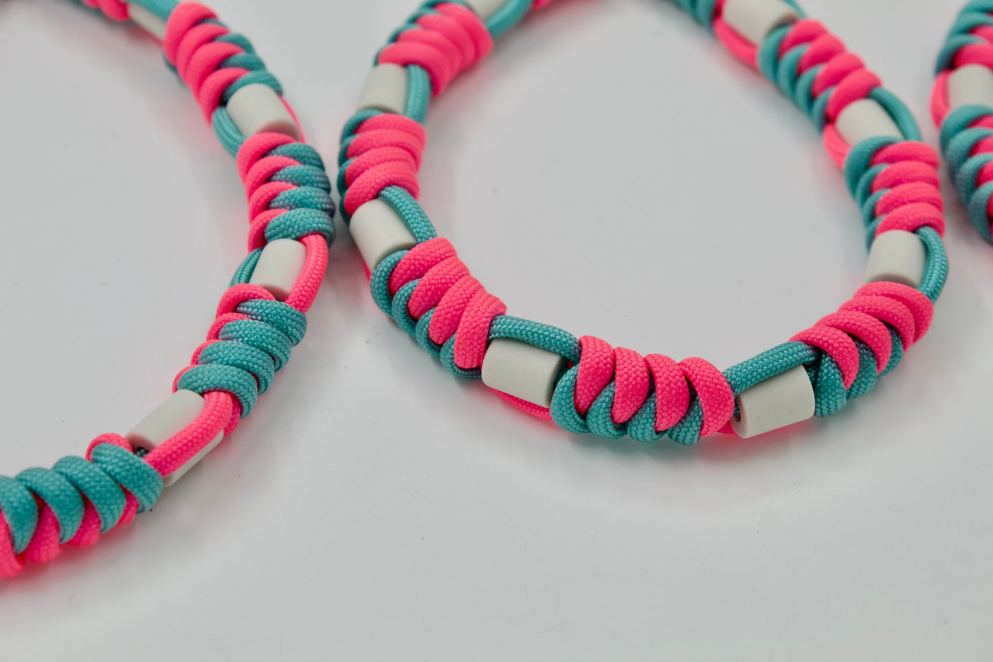 Anti-tekenband - Paracord - FLUO collectie PINK