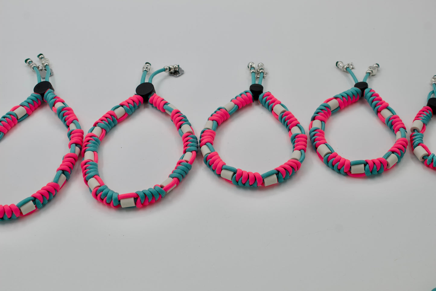 Anti-tekenband - Paracord - FLUO collectie PINK