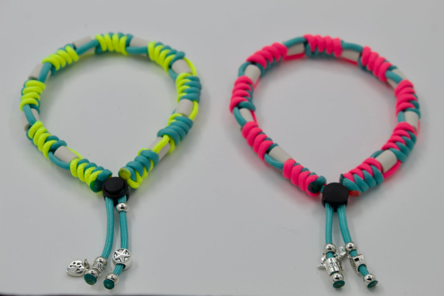 Anti-tekenband - Paracord - FLUO collectie PINK