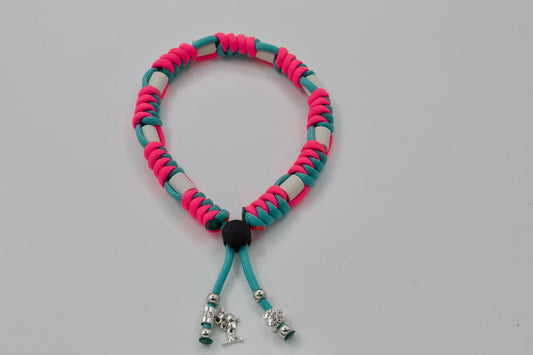 Anti-tekenband - Paracord - FLUO collectie PINK