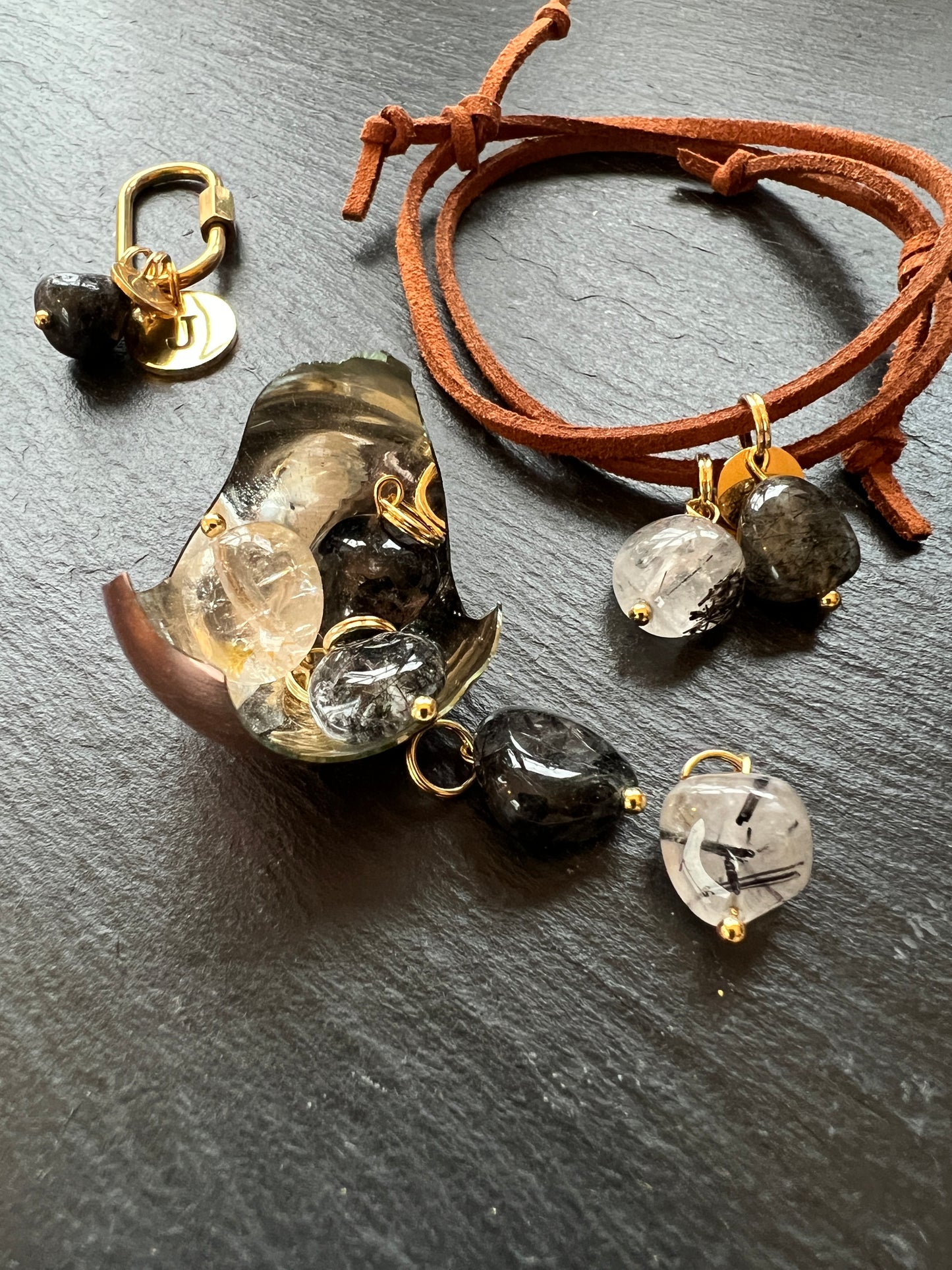 Lucky Charms - Pure Concentration - Rutiel Kwarts - Zwart/grijs