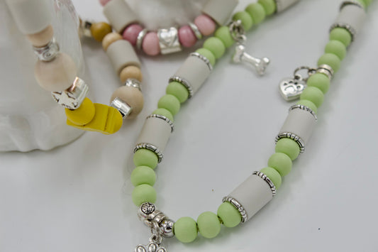 Anti-tekenband - Kralen - Pastel Green