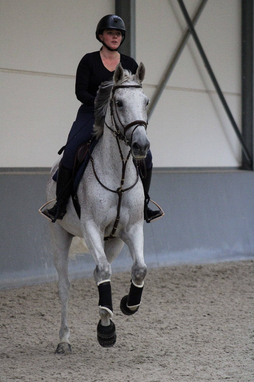 Training boots with sheepskin - Zwart