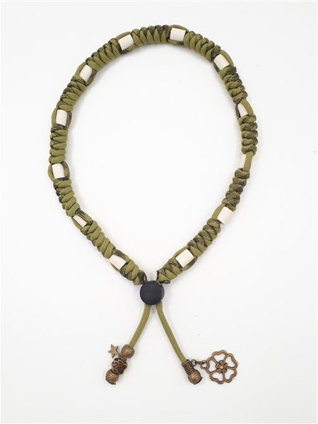 Anti-tekenband - Paracord - Green2