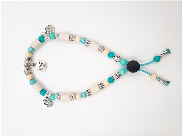 Anti-tick collar - Beads - Turquoise