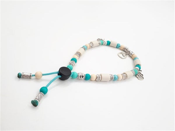 Anti-tick collar - Beads - Turquoise