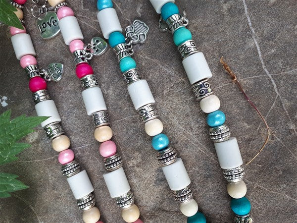 Anti-tick collar - Beads - Turquoise