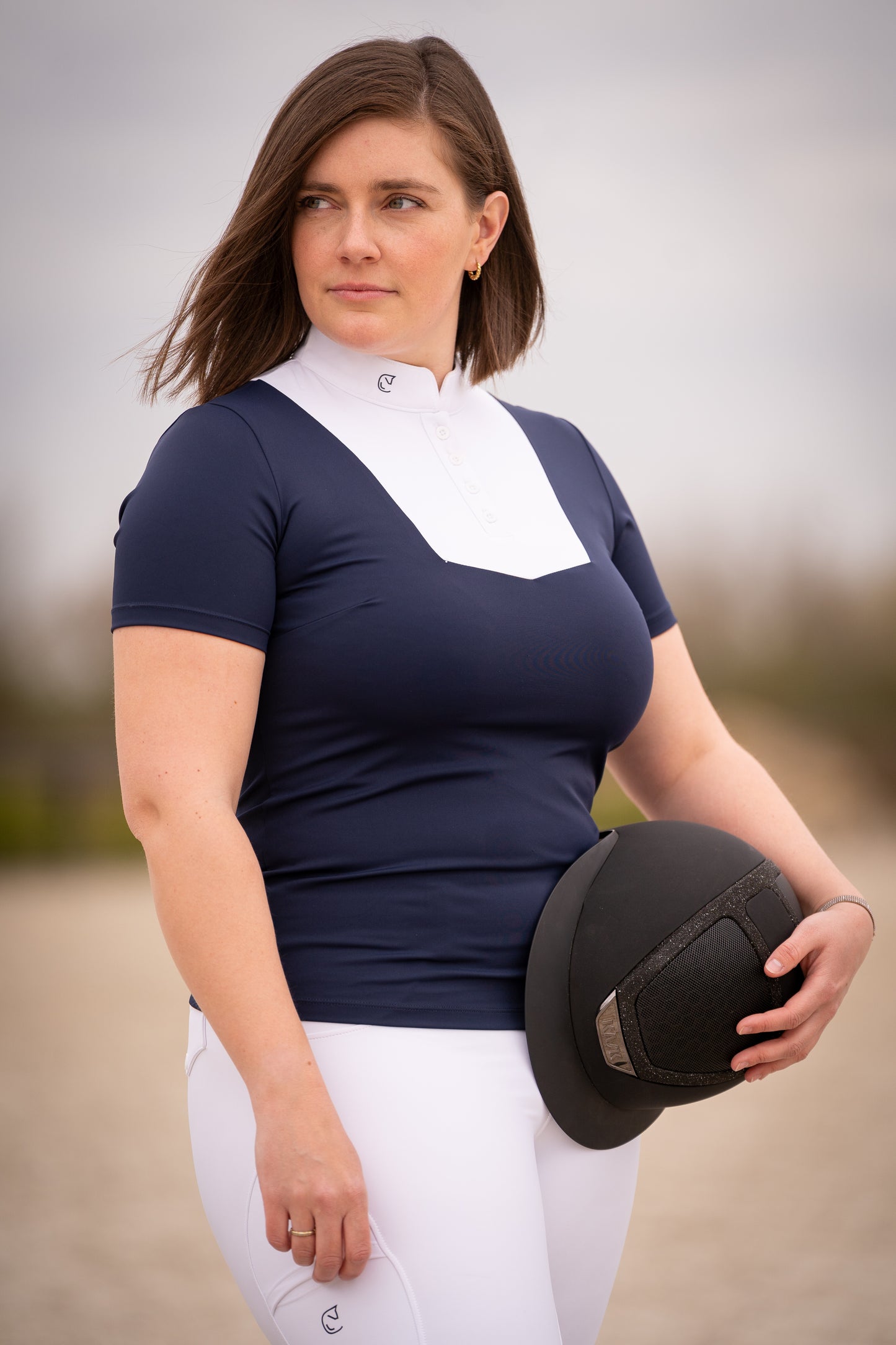 Competition short sleeve - wit / Blauw