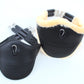 Jumping Girth with removable real sheepskin - Black 