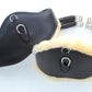 Multipurpose Girth with removable real sheepskin - Black