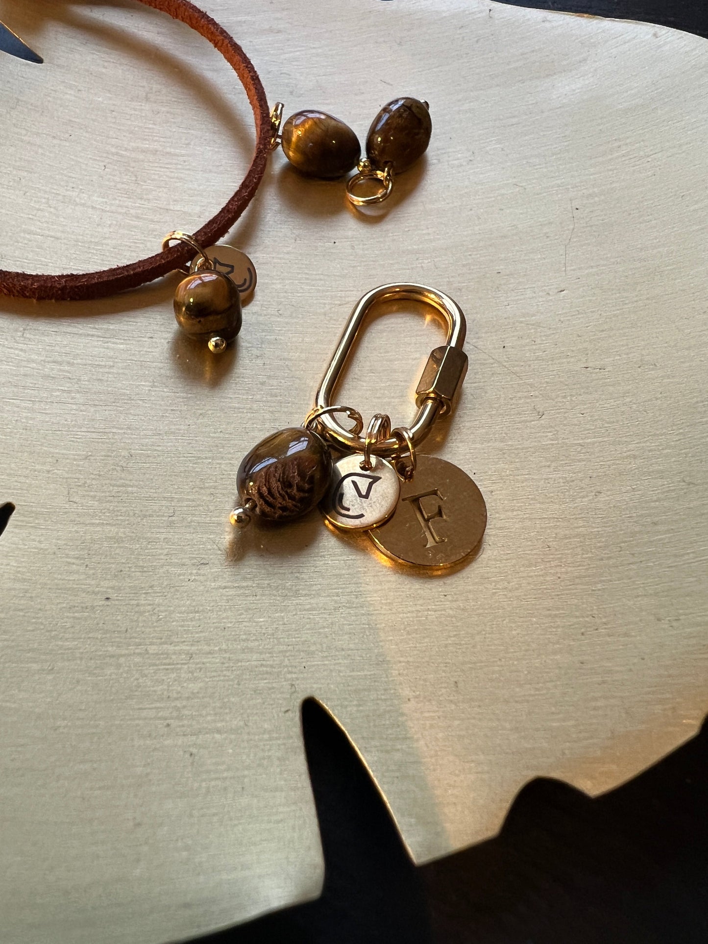 Lucky Suede Bracelet - Pure Balance - Mos Agaat - Donker Groen