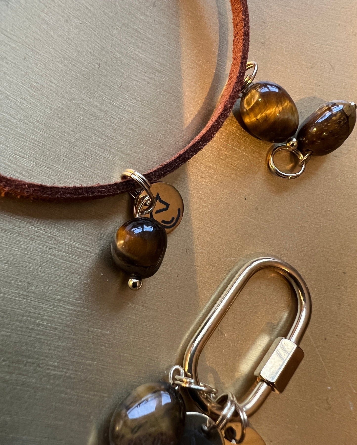 Lucky Suede Bracelet - Pure Balance - Mos Agaat - Donker Groen