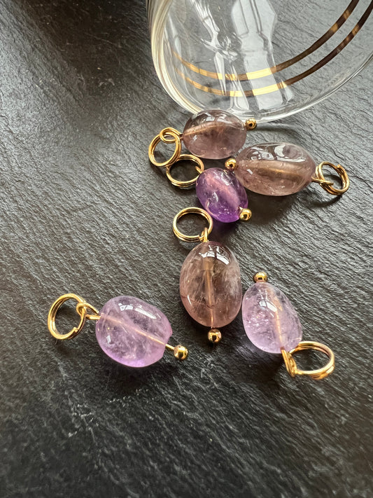 Glücksarmband aus Wildleder – Pure Positivity – Amethyst – Hellviolett