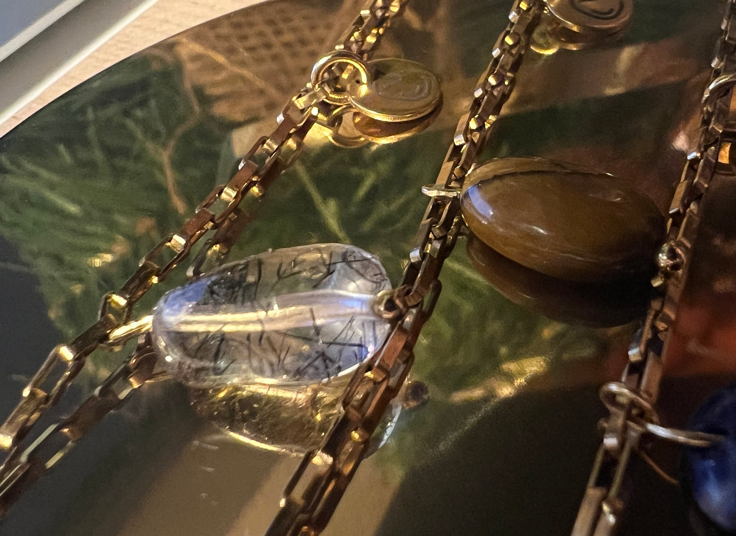 Goldenes Glücksarmband – Pure Awareness – Amazonit – Milchgrün