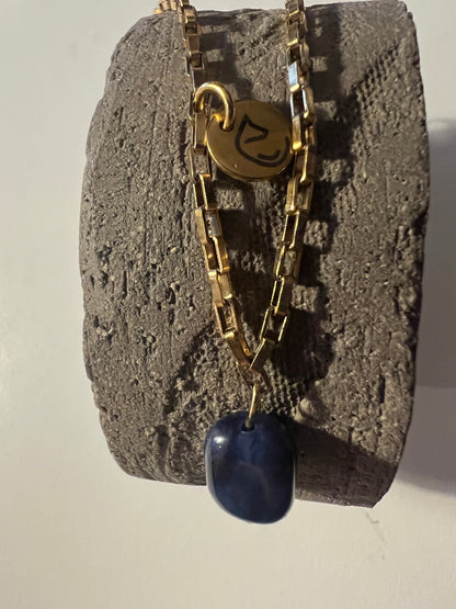 Lucky Golden Bracelet - Pure Protection - Tijgeroog - Bruin gevlamd