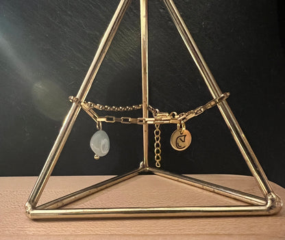 Lucky Golden Bracelet - Pure Protection - Tijgeroog - Bruin gevlamd