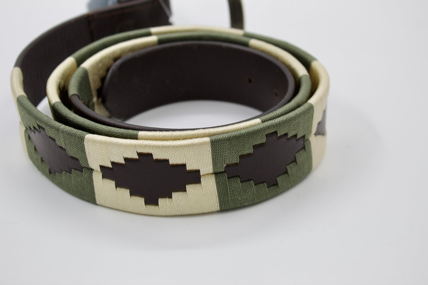 Kleurrijke lederen riem