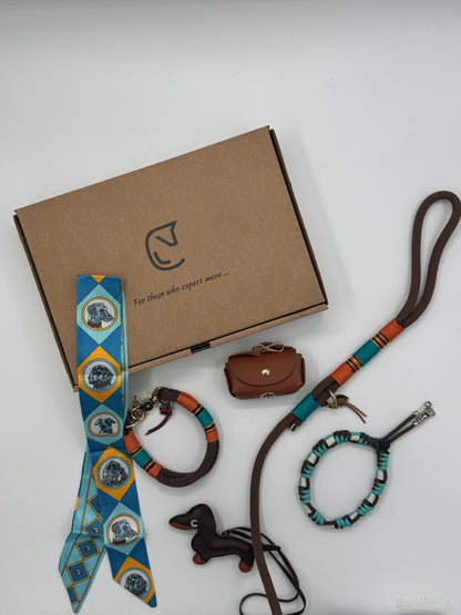 EPIQUE DOG LOVERS Giftbox - Marron set