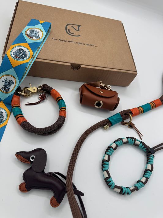 EPIQUE DOG LOVERS Giftbox - Marron set