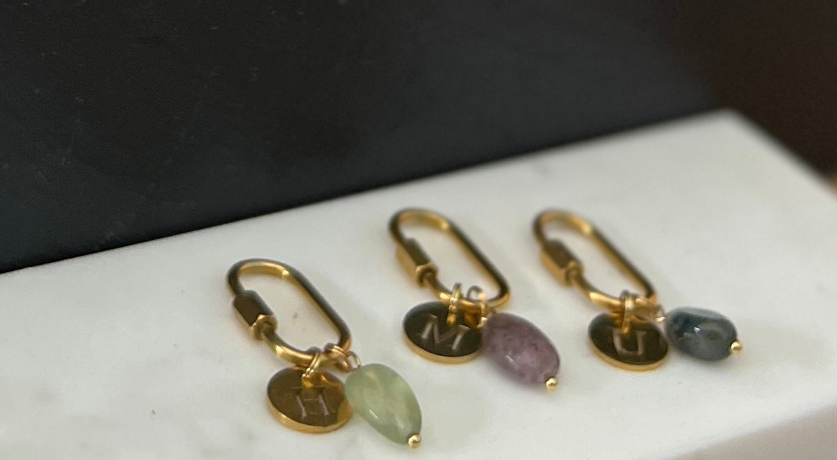 Porte-bonheur - Agate mousse
