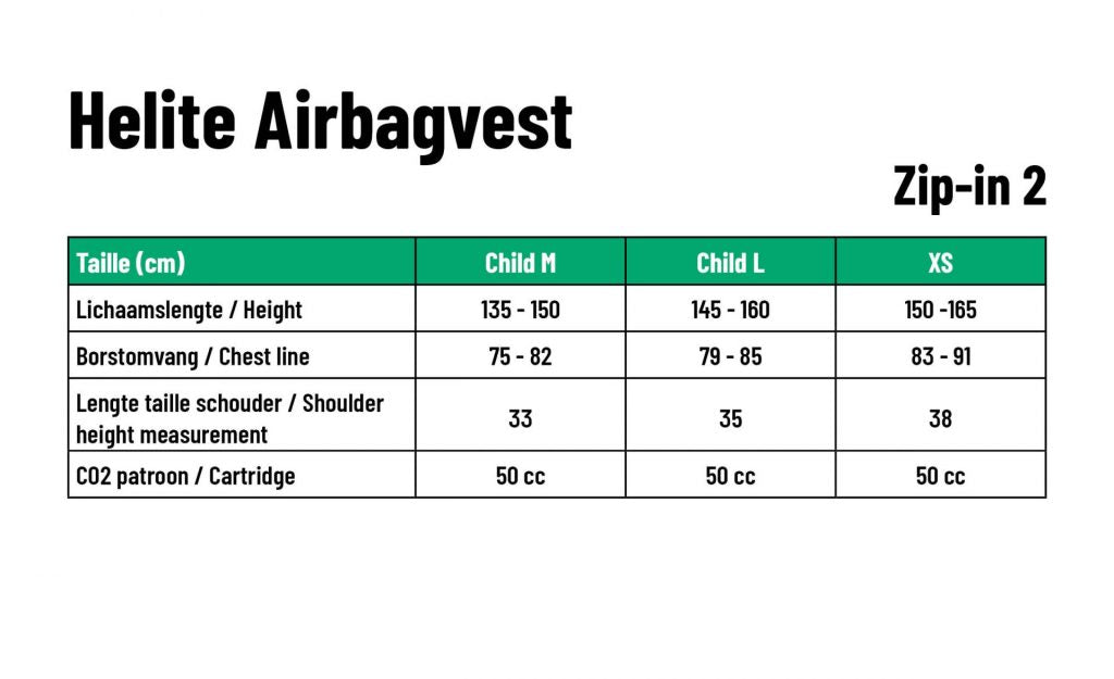 Airbag Helite Zip'in 2