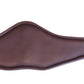 Multipurpose high-end leather girth with 2 side D rings, 1 central ring and a musketon clip.